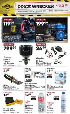Preview of leaflet Price Wrecker from shop Princess Auto is valid from Dec 01, 2025