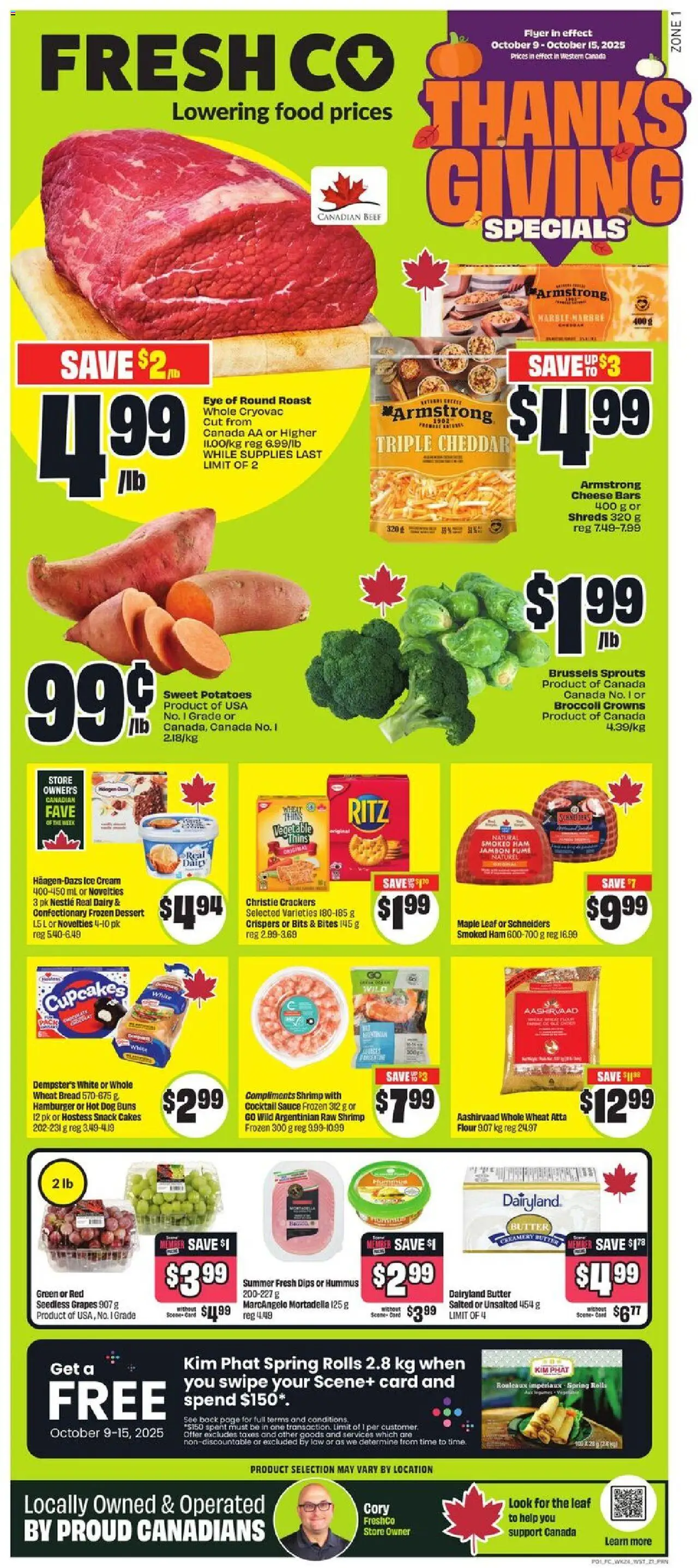 FreshCo flyer valid from Oct 09, 2025 - page number 1