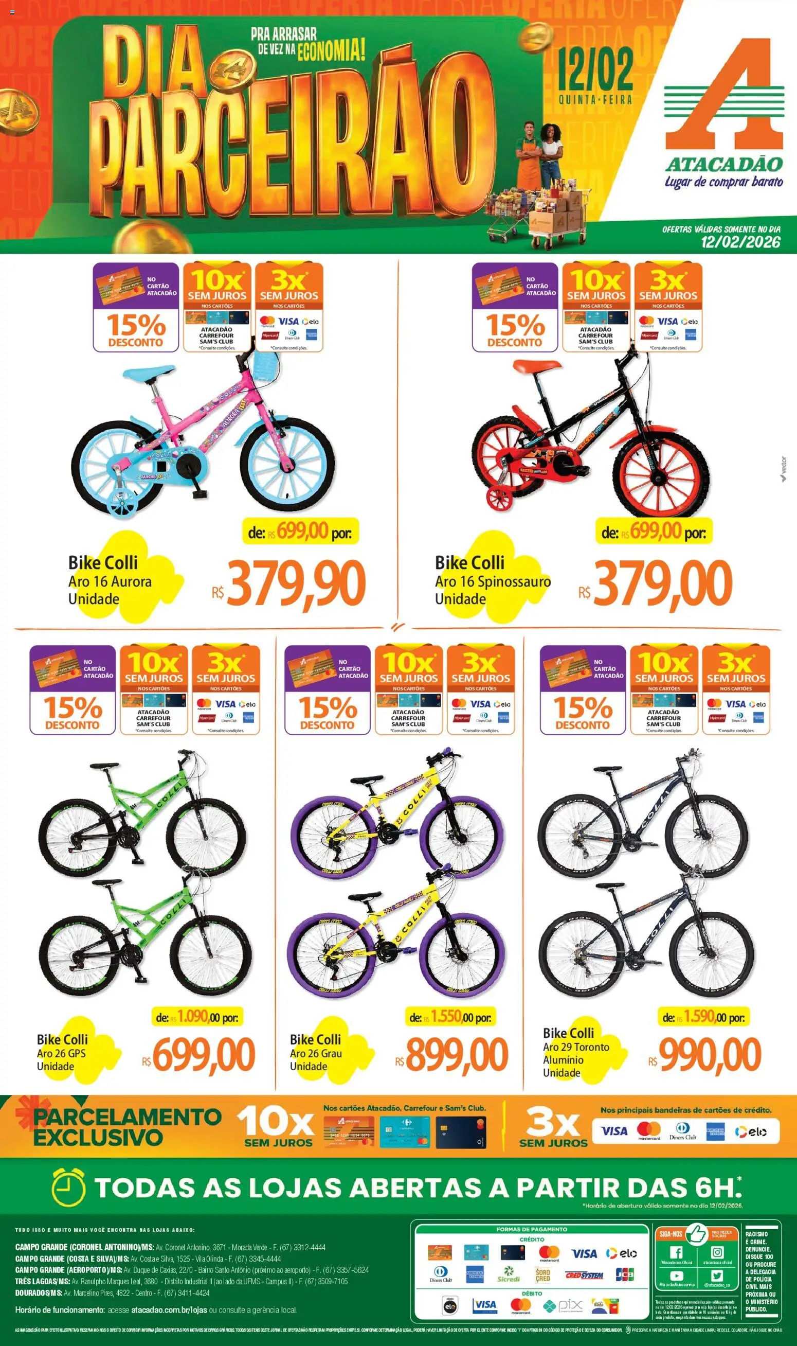 Pré-Visualização do folheto "Ofertas - MS" da loja Atacadão válido a partir de 12/02/2026