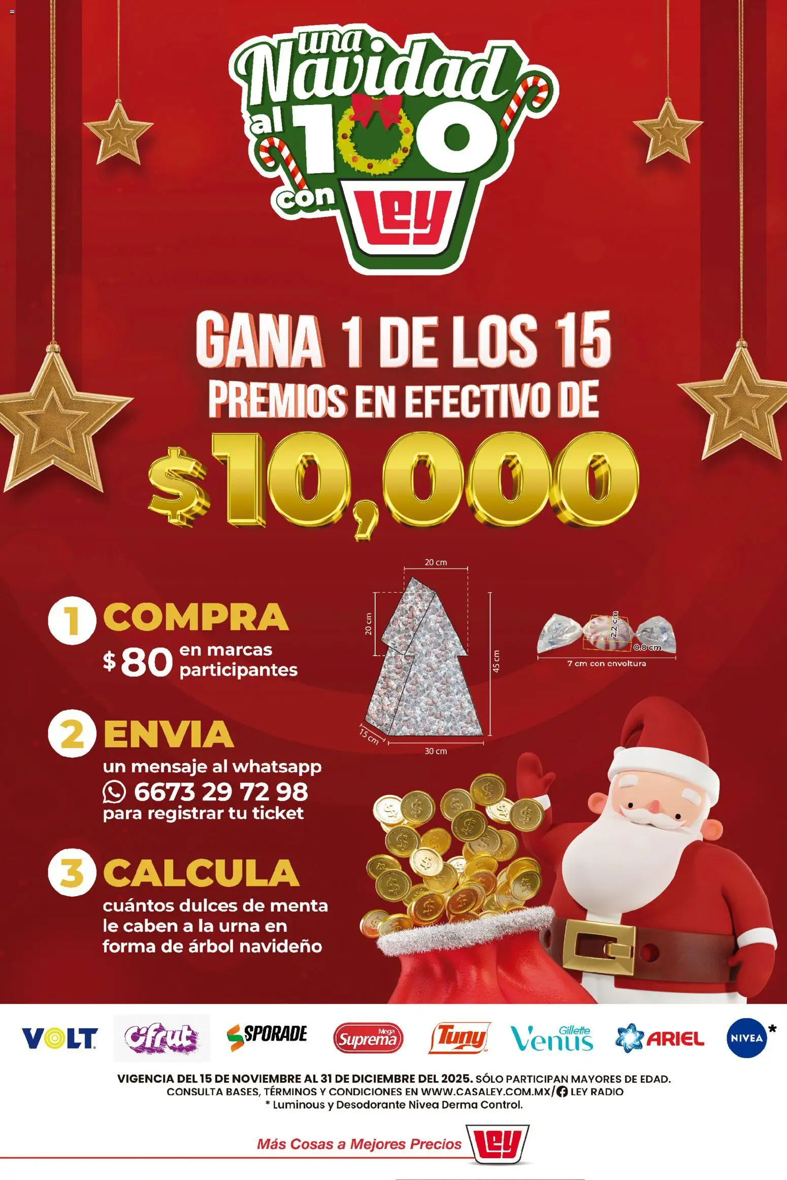 Vista previa las ofertas de la tienda Casa Ley - Folleto Navidad al 100 con Ley desde el 15/11/2025 