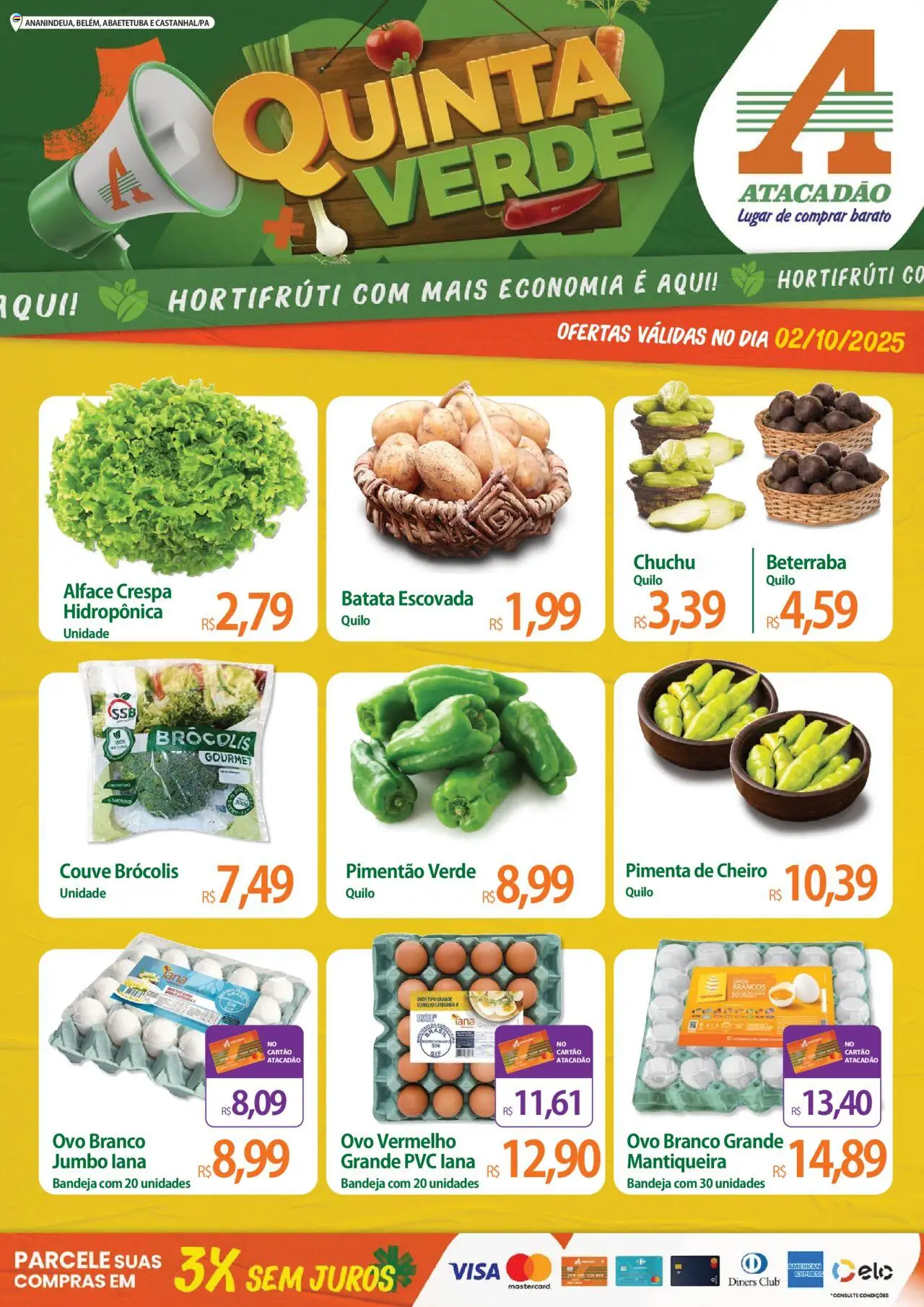 Atacadão folheto "Ofertas - PA" válido a partir de 02/10/2025 - número de página 1