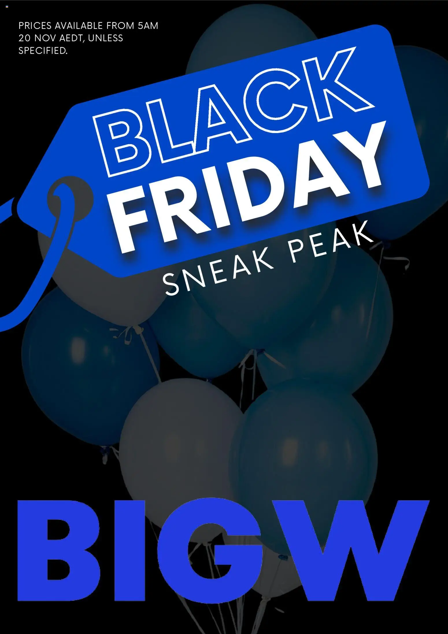 Preview of catalogue Black Friday from shop Big W valid 20/11/2025