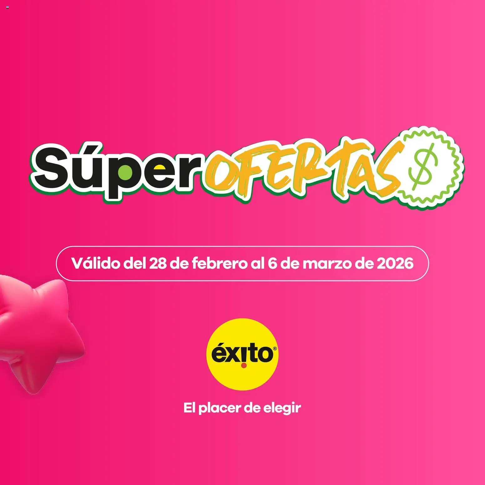  Vista previa del prospecto Éxito - Catálogo del almacen Éxito válida del 28/02/2026 al 