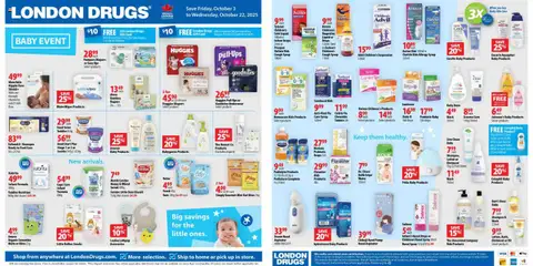 Preview of leaflet Baby Event Insert from shop London Drugs is valid from Oct 03, 2025
