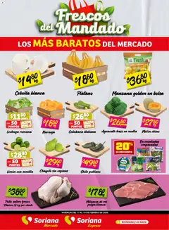 Vista previa las ofertas de la tienda Soriana - Frescos del Mandado Mercado: BCS, Son y Sin desde el 17/02/2026 