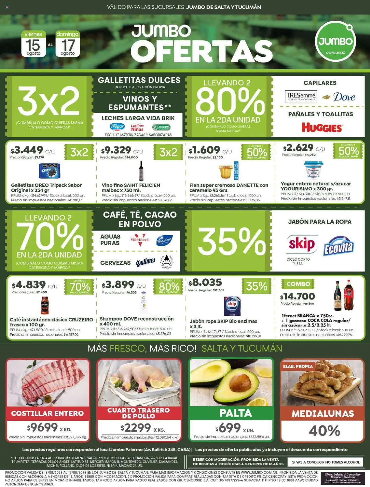 Jumbo Ofertas | Salta y Tucumán del 15/08/2025 >> Catálogo