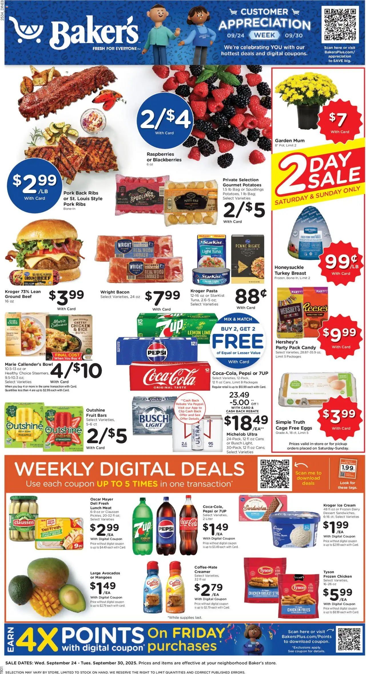Baker's Weekly Ad from 09/24/2025 - Flyer - Page number 1