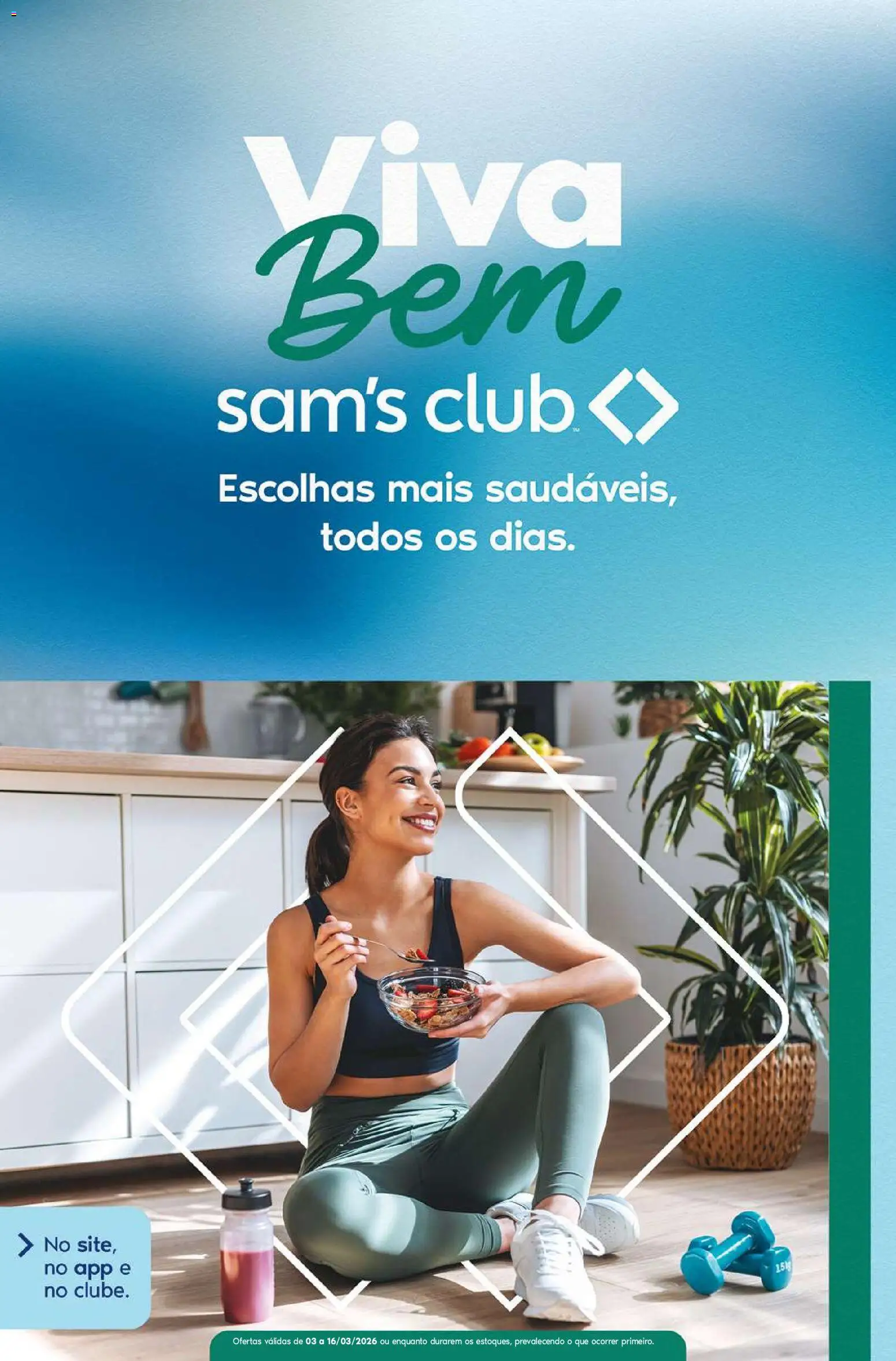 Pré-Visualização do folheto "Sam's Club ofertas Viva Bem" da loja Sam's Club válido a partir de 03/03/2026