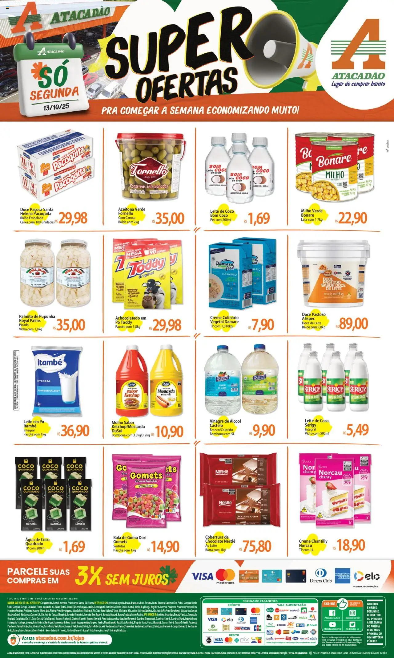 Atacadão folheto "Ofertas - SP" válido a partir de 13/10/2025 - número de página 1
