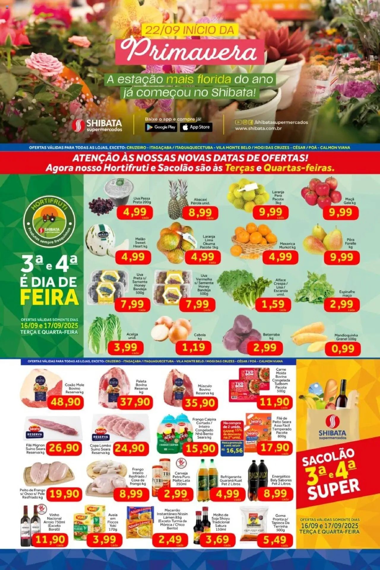 Shibata folheto "Ofertas da semana" válido a partir de 16/09/2025 - número de página 1