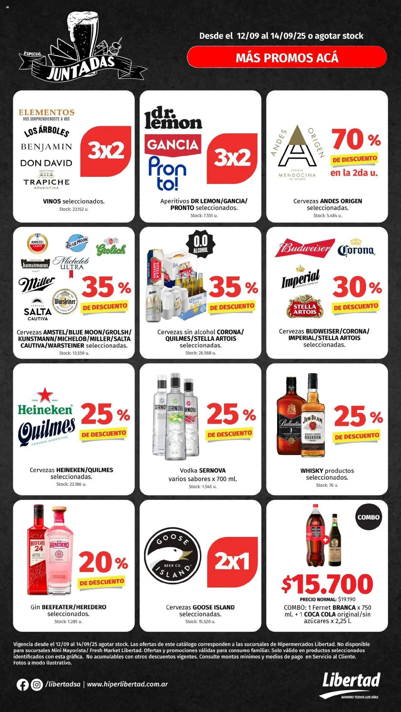 Hipermercado Libertad Juntadas del 12/09/2025 Online