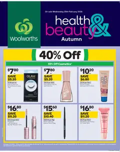 Preview of catalogue Autumn Health & Beauty Catalogue from shop Woolworths valid 25/02/2026