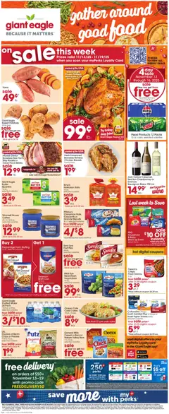 Ad Preview of Giant Eagle Weekly Ad from 11/13/2025