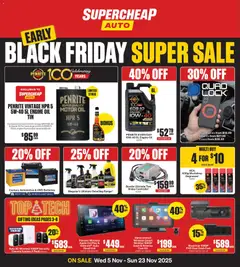 Preview of catalogue Black Friday from shop Supercheap Auto valid 05/11/2025