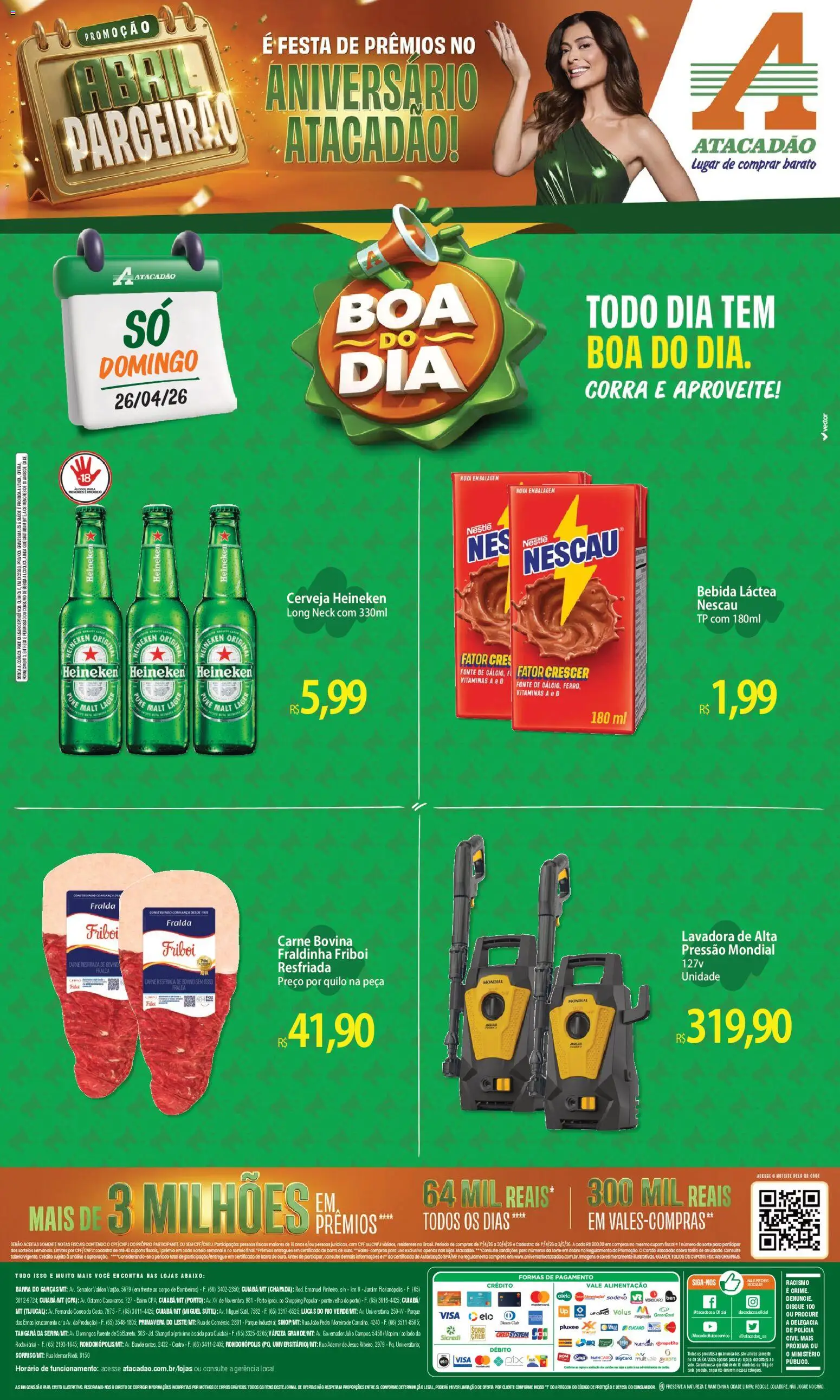 Pré-Visualização do folheto "Atacadão ofertas - MT" da loja Atacadão válido a partir de 26/04/2026
