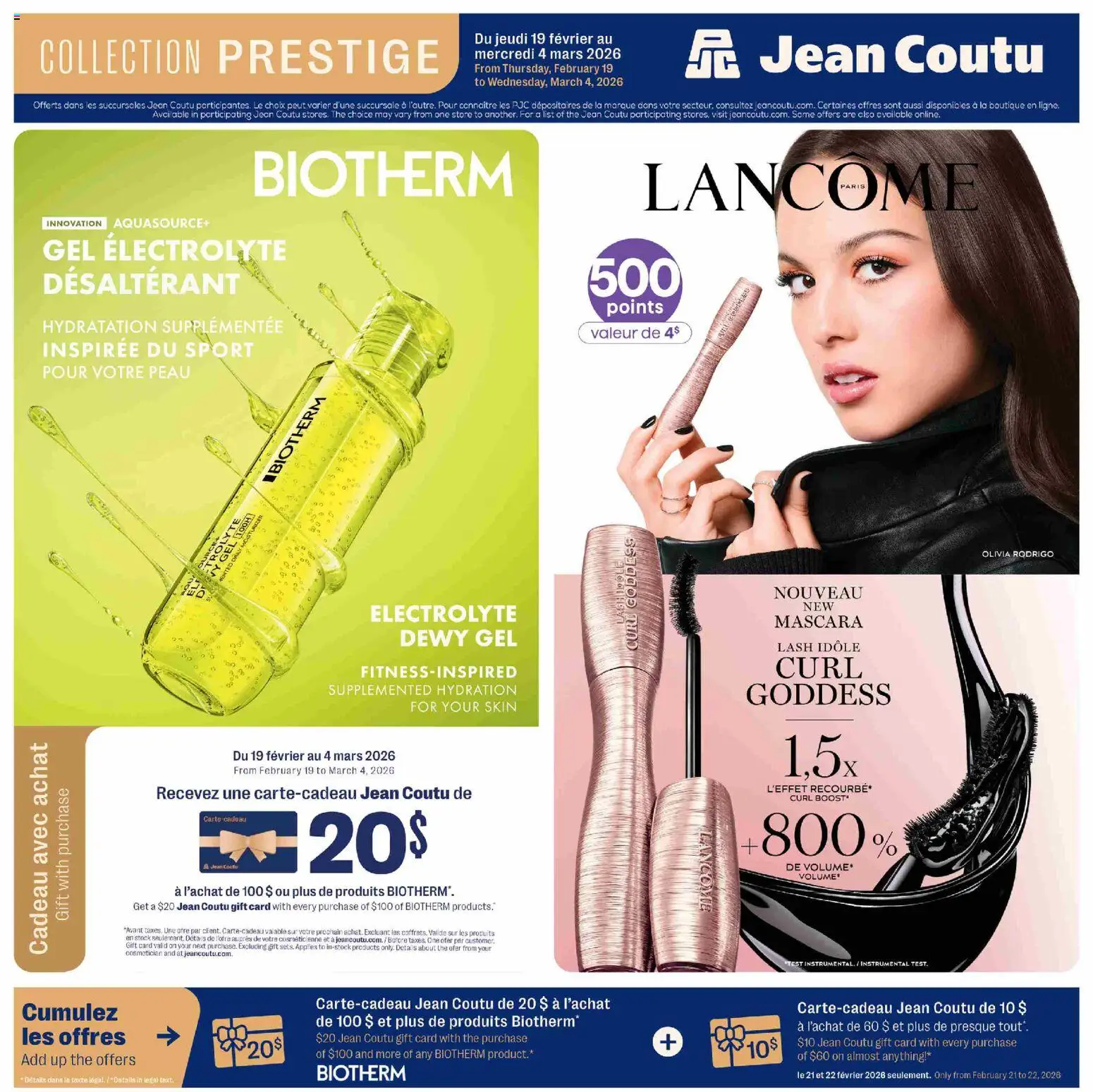 Preview of leaflet Encart Beauté Prestige from shop Jean Coutu is valid from Feb 19, 2026 - Mascara