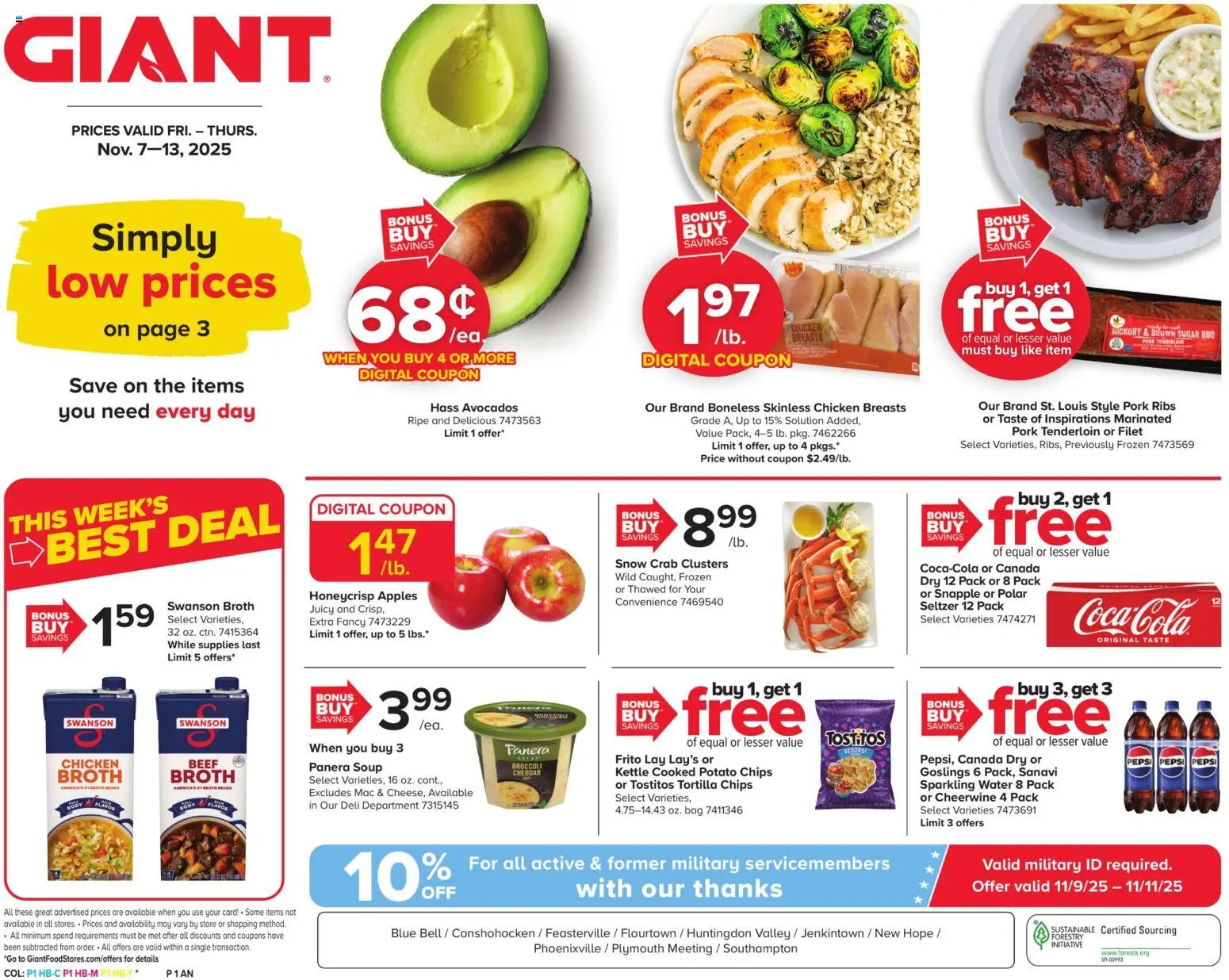 Ad Preview of Giant Weekly Ad from 11/07/2025