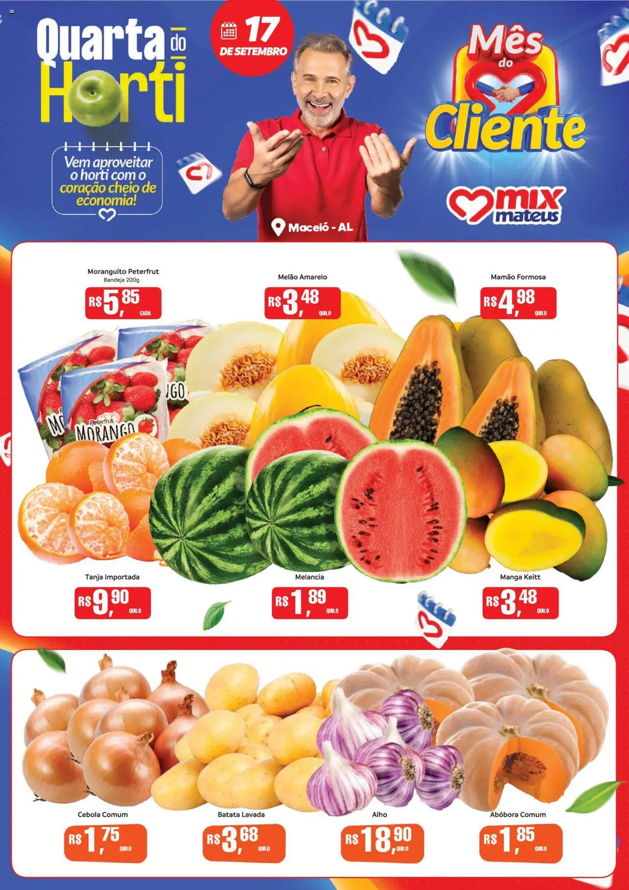 Mateus folheto "Ofertas Quarta Do Hortifruti" válido a partir de 17/09/2025 - número de página 1