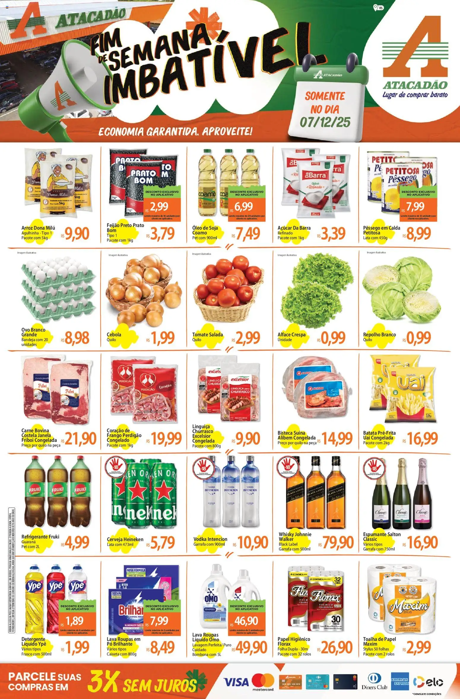Pré-Visualização do folheto "Ofertas - RS" da loja Atacadão válido a partir de 07/12/2025