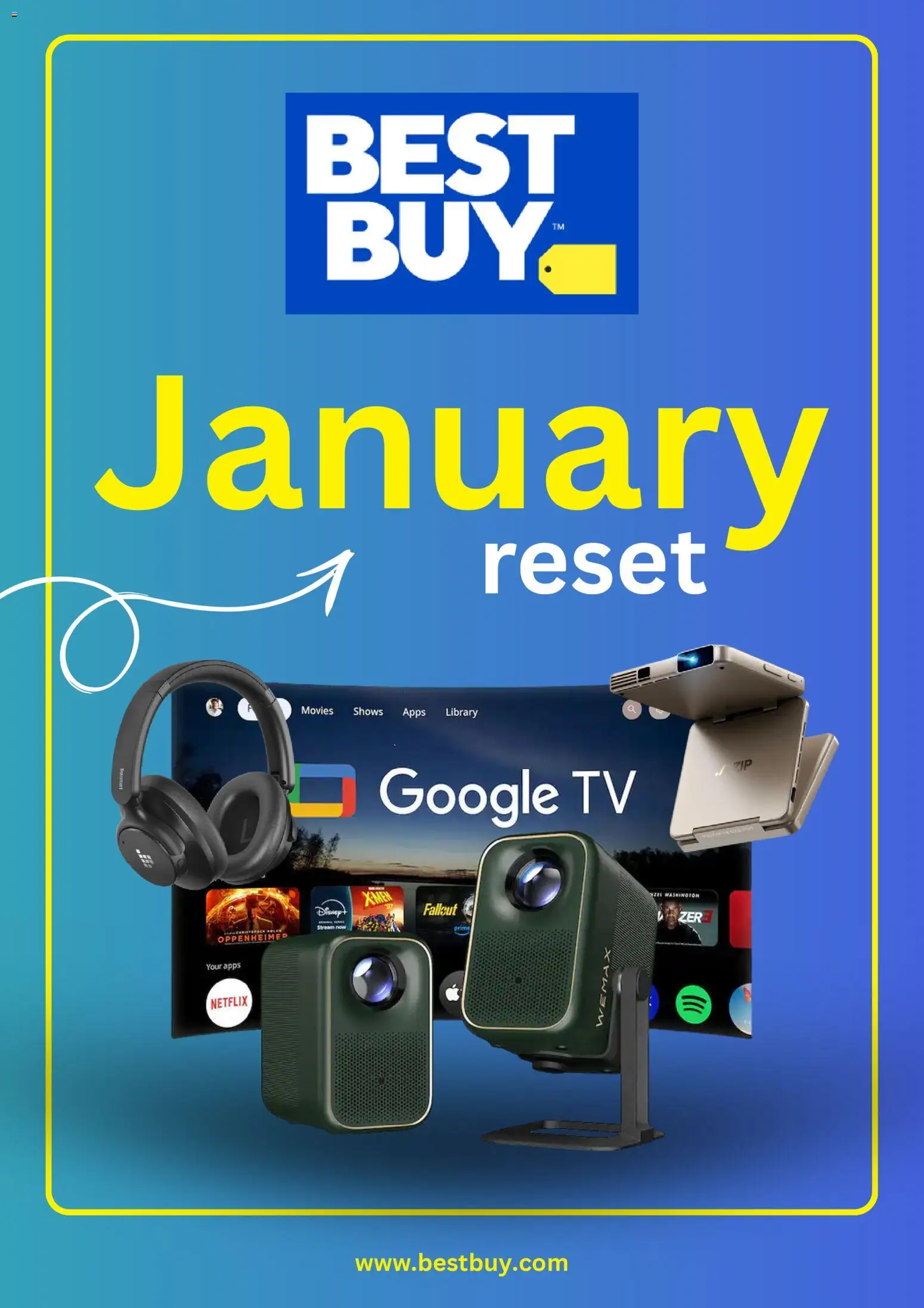 Ad Preview of Best Buy Weekly Ad from 01/19/2026 - Library, Tv