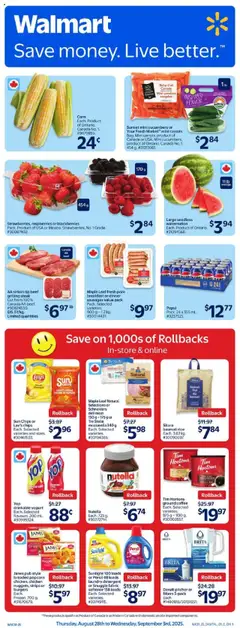 Preview of leaflet Weekly Flyer from shop Walmart is valid from Aug 28, 2025