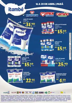Pré-Visualização do folheto "Mateus ofertas Festival Itambé" da loja Mateus válido a partir de 16/04/2026