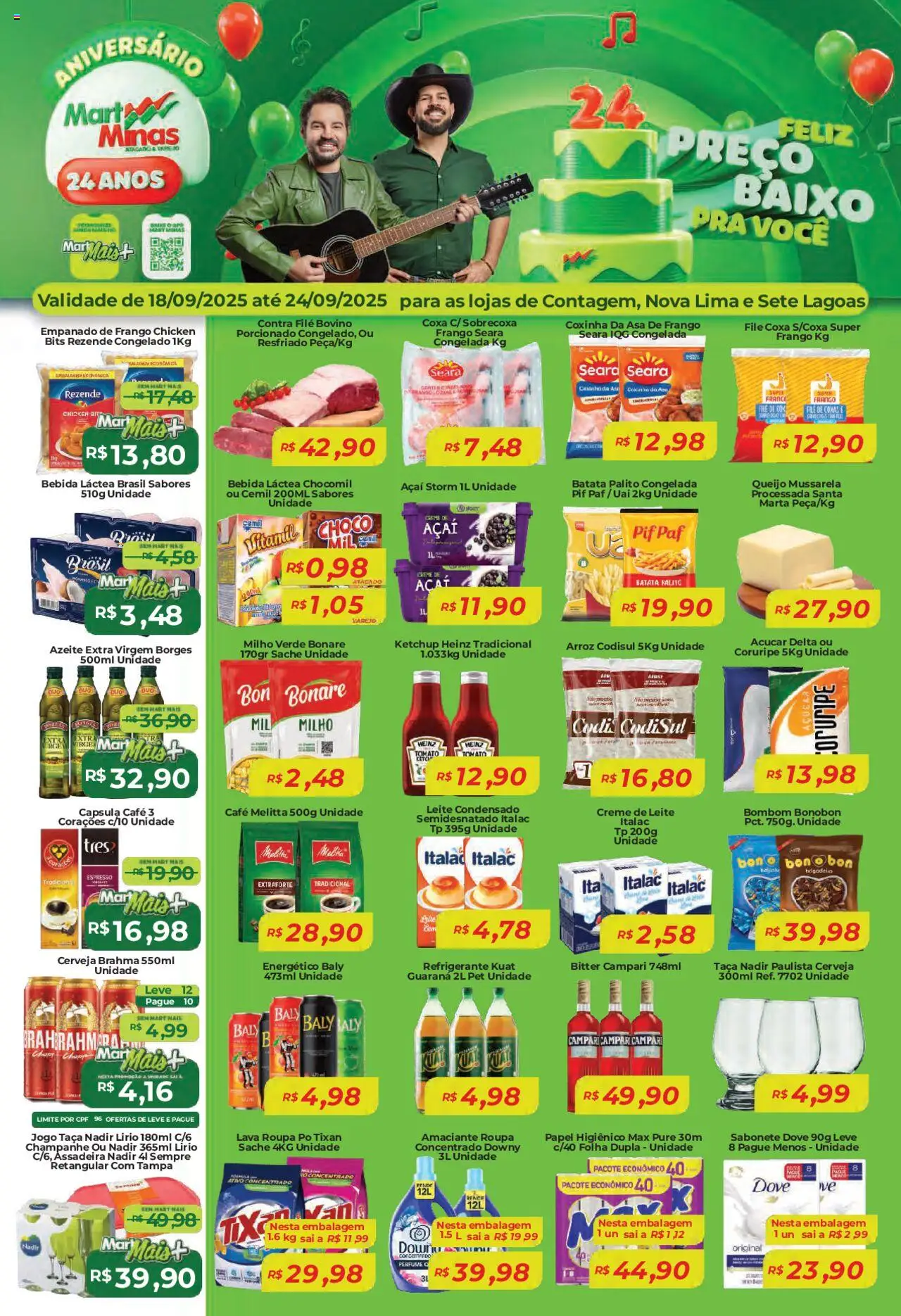 Mart Minas folheto "Ofertas da semana" válido a partir de 18/09/2025 - número de página 1
