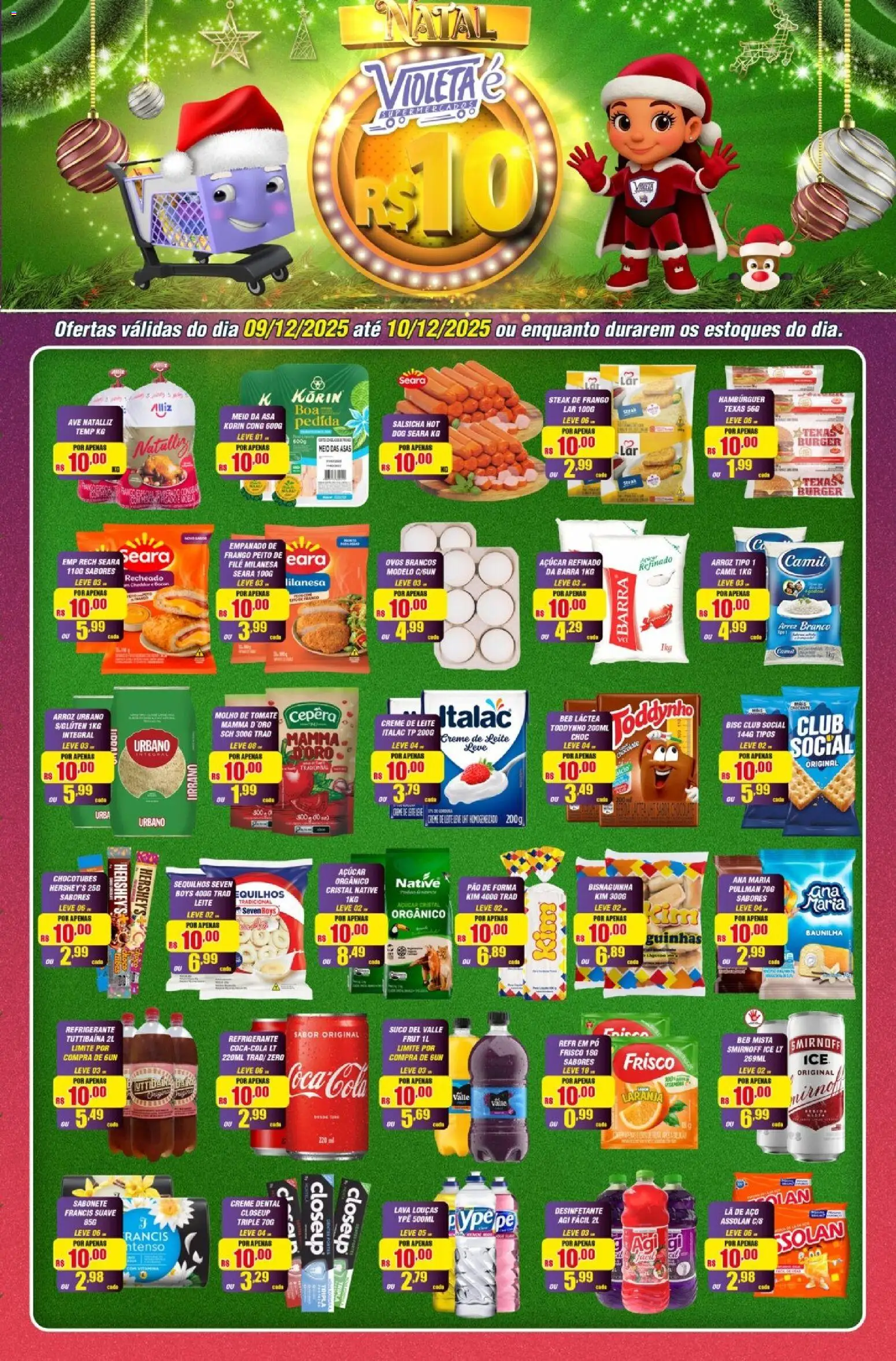 Pré-Visualização do folheto "Ofertas da semana" da loja Violeta Supermercados válido a partir de 09/12/2025