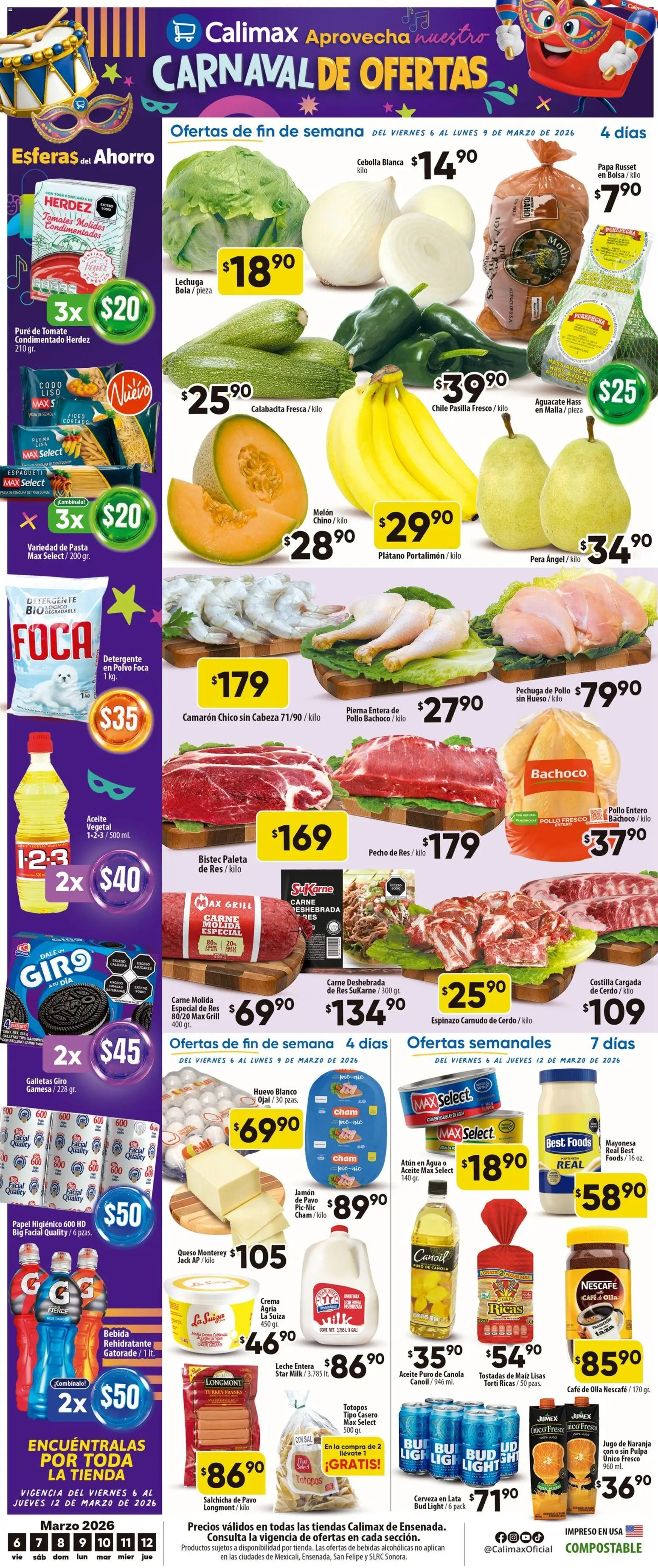 Vista previa las ofertas de la tienda Calimax - Calimax folleto Ensenada desde el 06/03/2026 