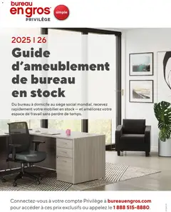 Preview of leaflet Guide d'ameublement de bureau from shop Staples is valid from Oct 28, 2025
