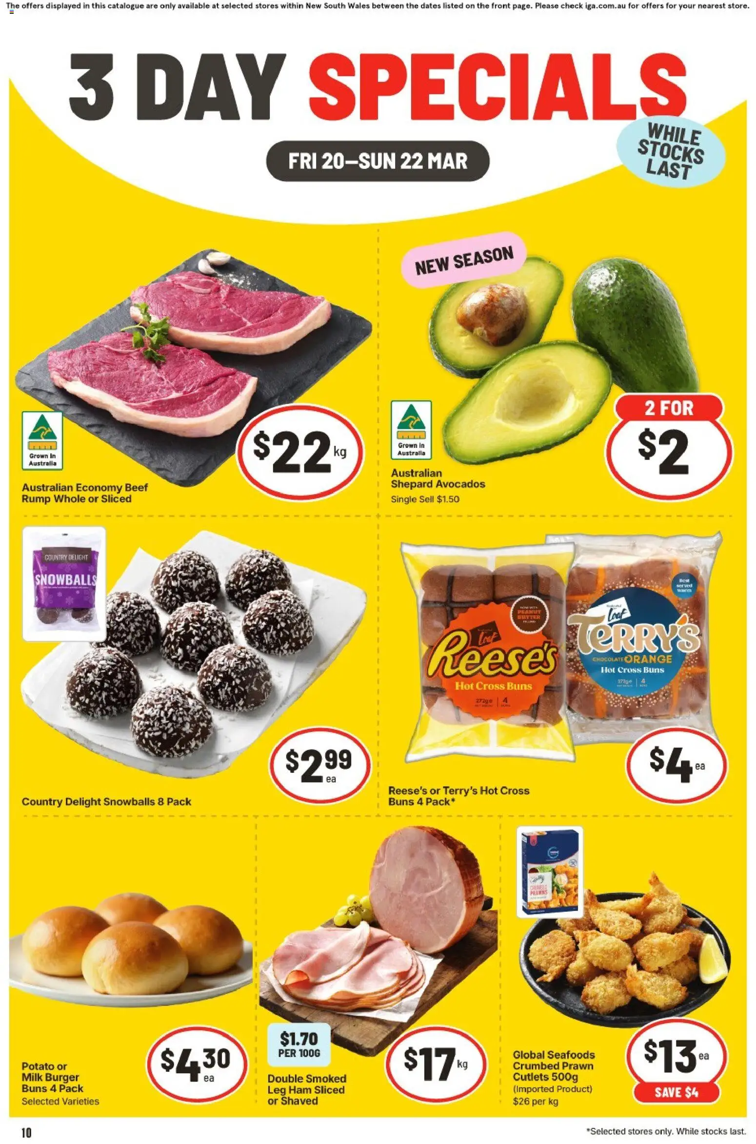 Preview of catalogue IGA 3 Day Specials NSW from shop IGA valid 20/03/2026