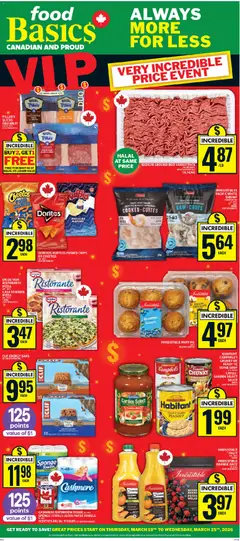 Preview of leaflet Food Basics weekly flyer - Cornwall from shop Food Basics is valid from Mar 19, 2026