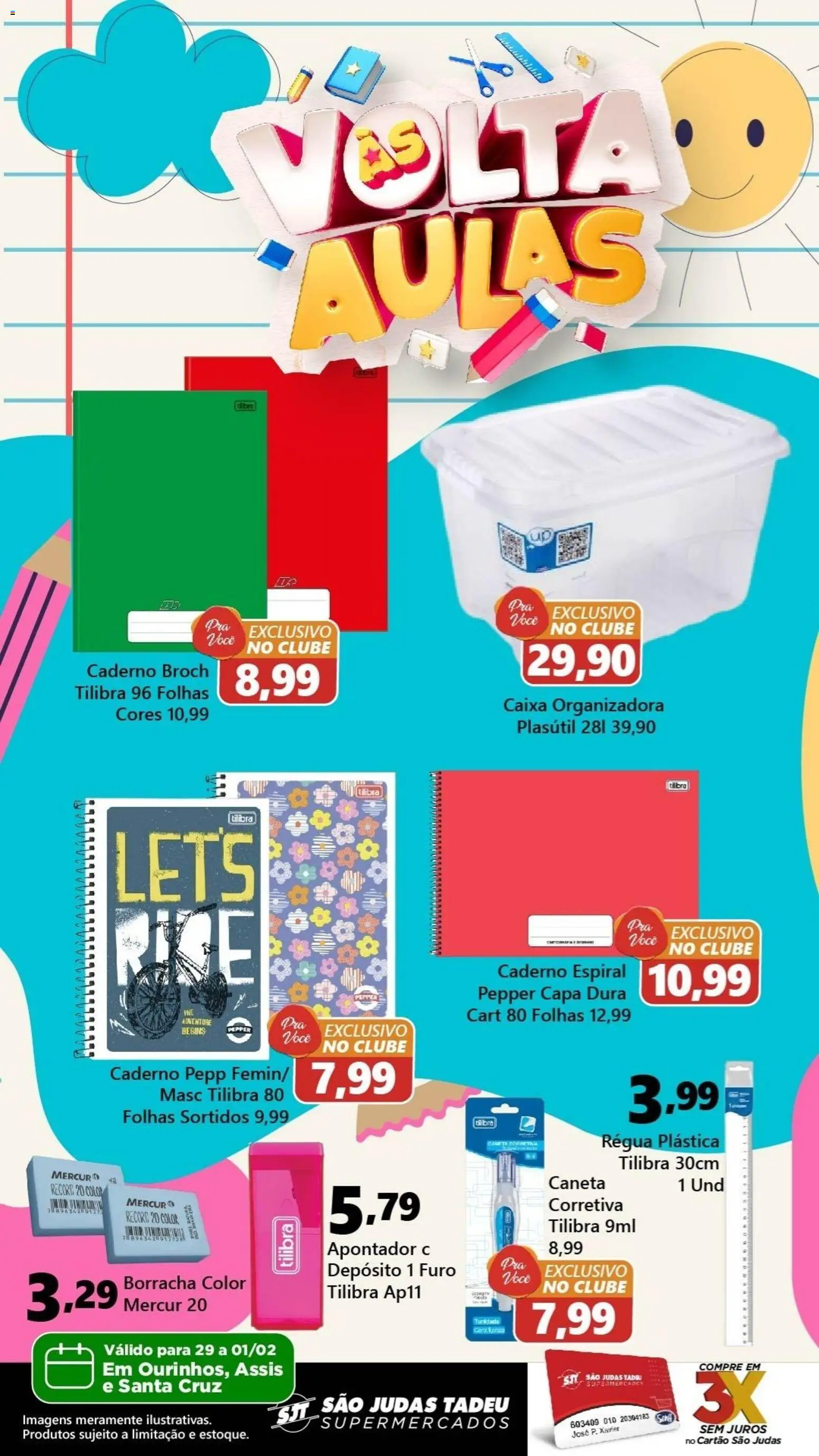 Pré-Visualização do folheto "Ofertas Voltas às Aulas" da loja São Judas Tadeu válido a partir de 29/01/2026