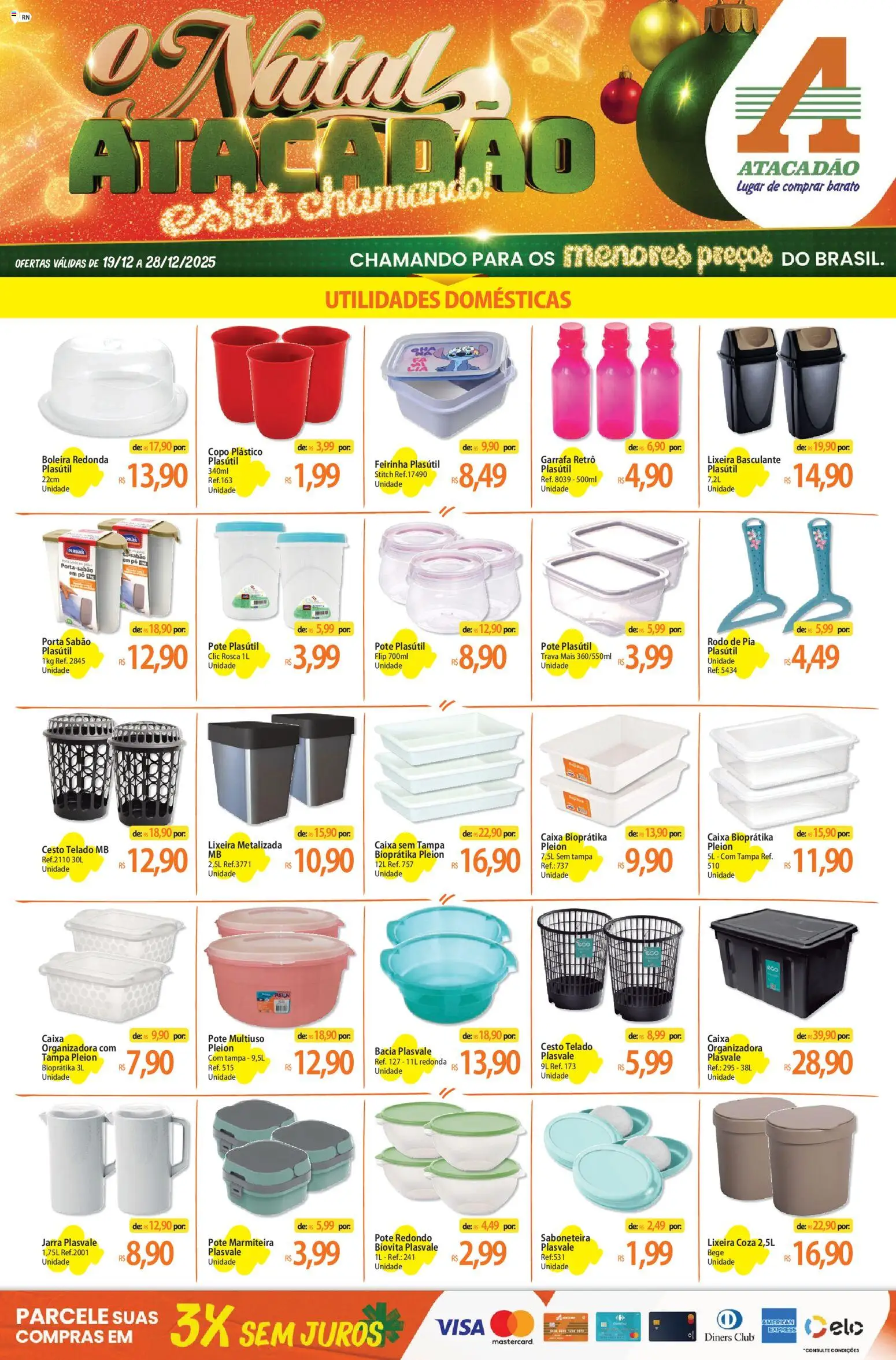 Pré-Visualização do folheto "Ofertas - RN" da loja Atacadão válido a partir de 19/12/2025