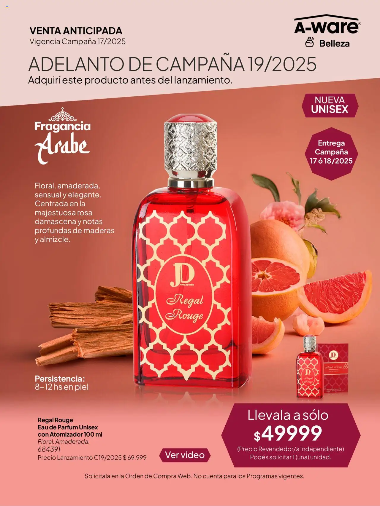 Tupperware Venta Anticipada - Fragancia Regal Rouge del 17/10/2025 Online - Video, Campana, Fragancia