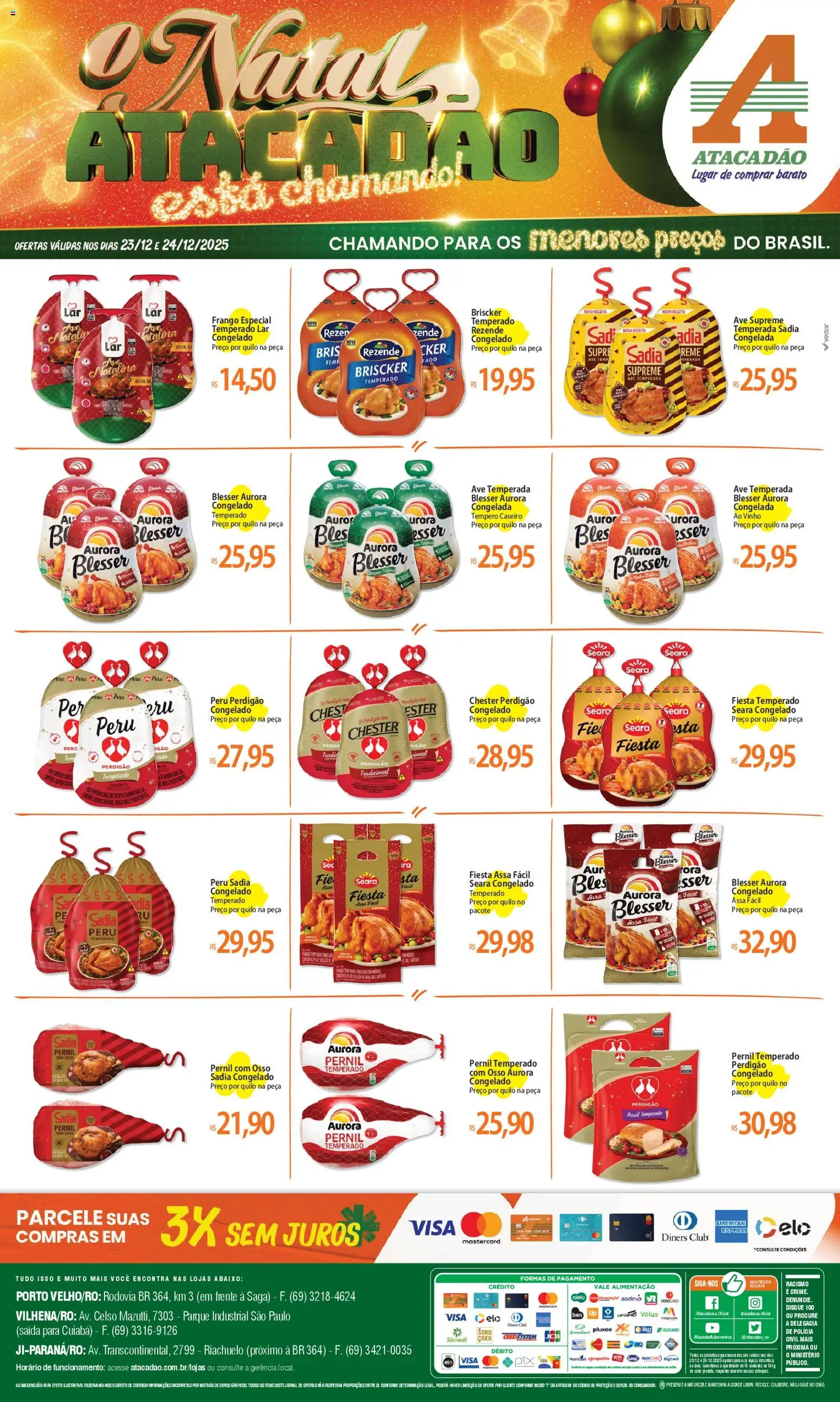 Pré-Visualização do folheto "Ofertas - RO" da loja Atacadão válido a partir de 23/12/2025