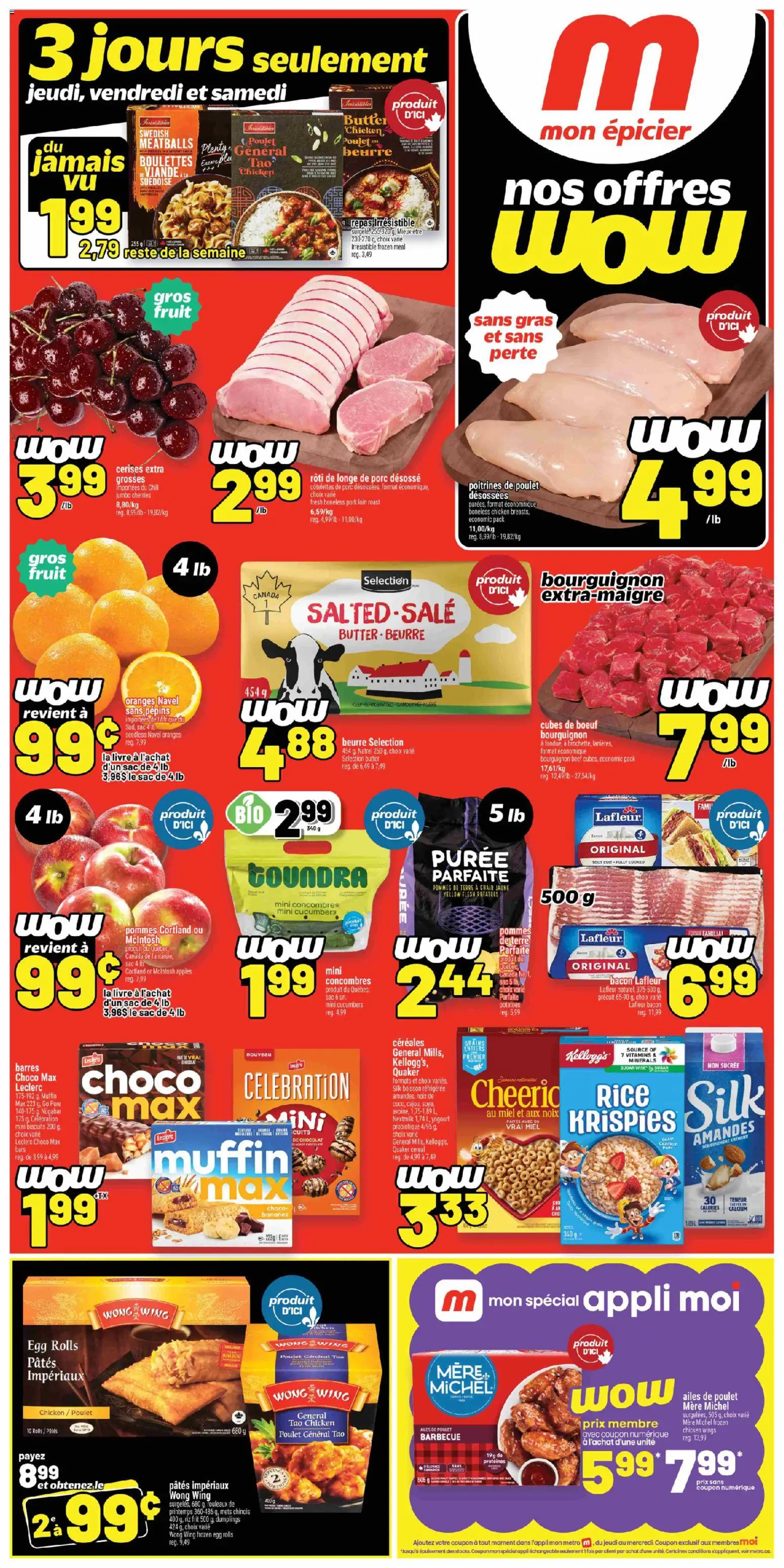 Preview of leaflet Weekly flyer / circulaire from shop Metro is valid from Jan 08, 2026