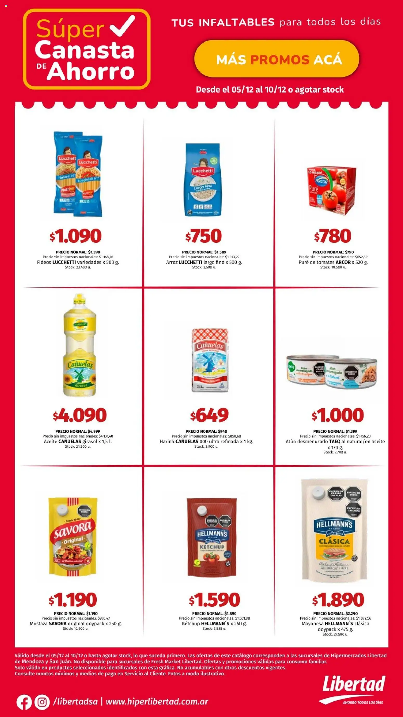 Vista previa del folleto de la tienda Hipermercado Libertad válido desde el 05/12/2025 