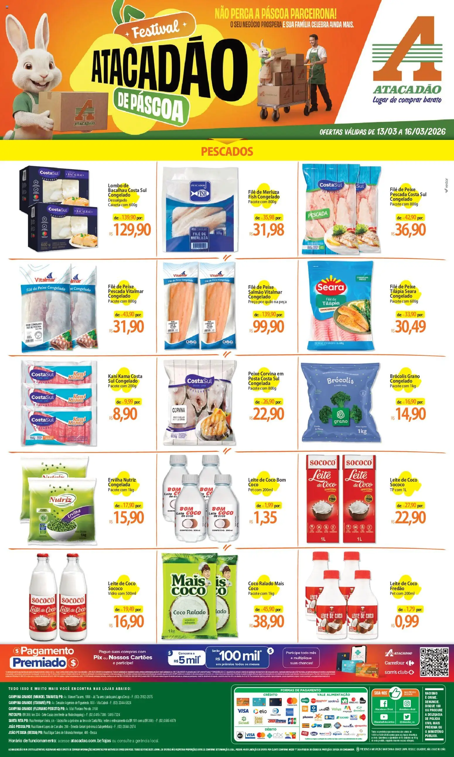 Pré-Visualização do folheto "Atacadão ofertas - PB" da loja Atacadão válido a partir de 13/03/2026