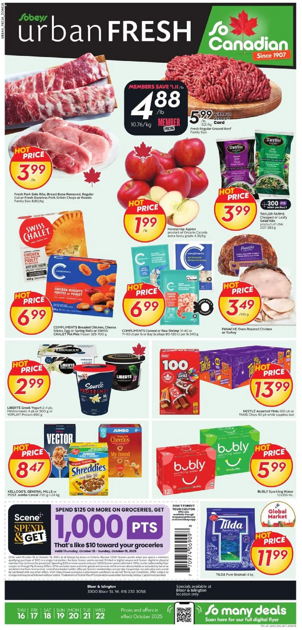 Sobeys flyer valid from Oct 16, 2025 - page number 1