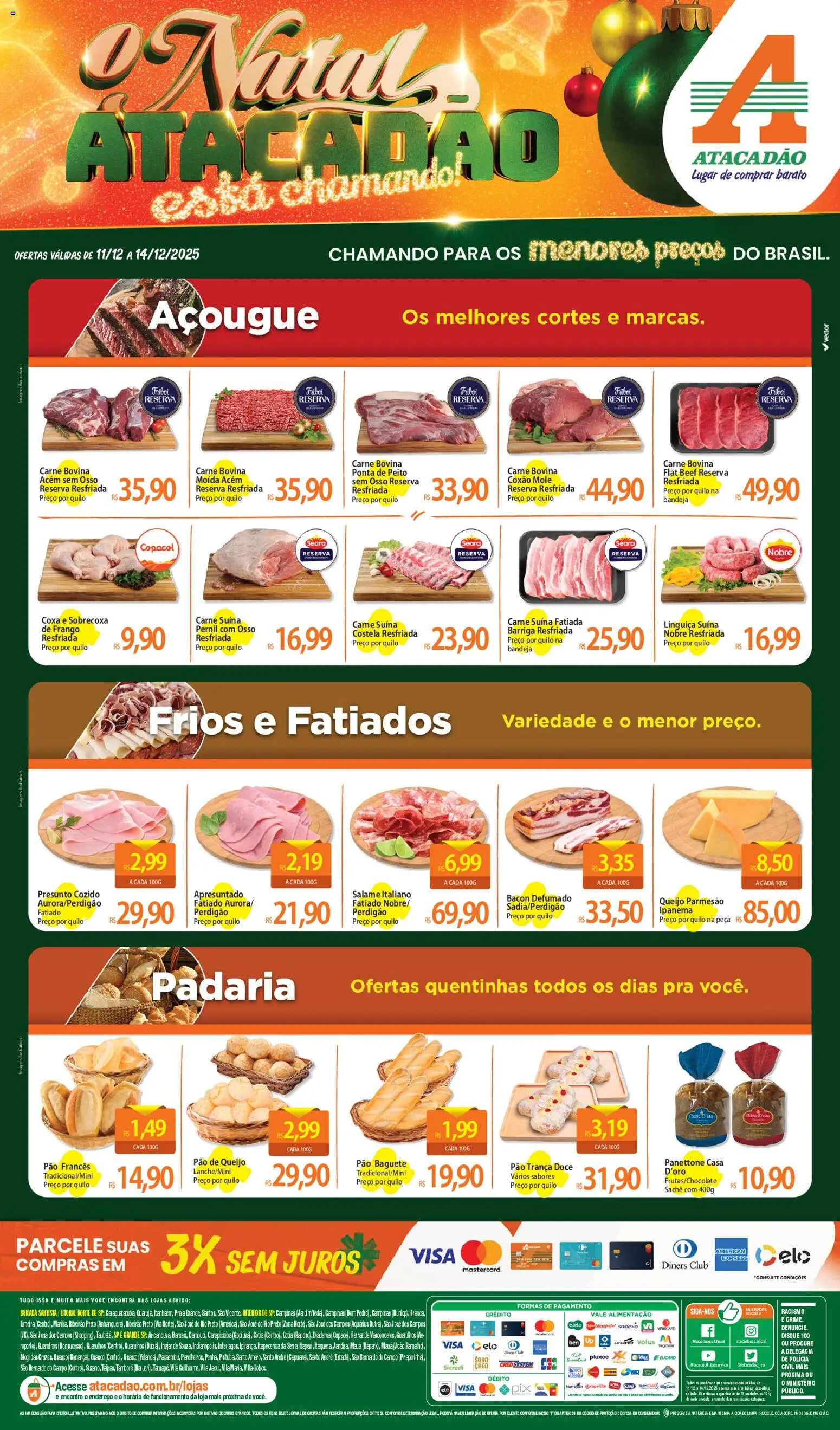Pré-Visualização do folheto "Ofertas - SP" da loja Atacadão válido a partir de 11/12/2025