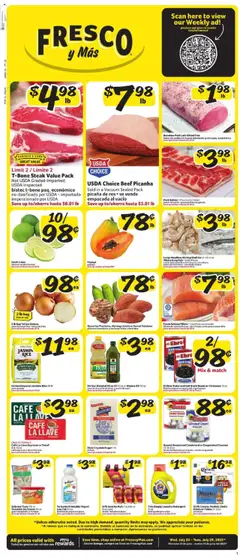 Ad Preview of Fresco y Más Weekly Ad from 07/23/2025