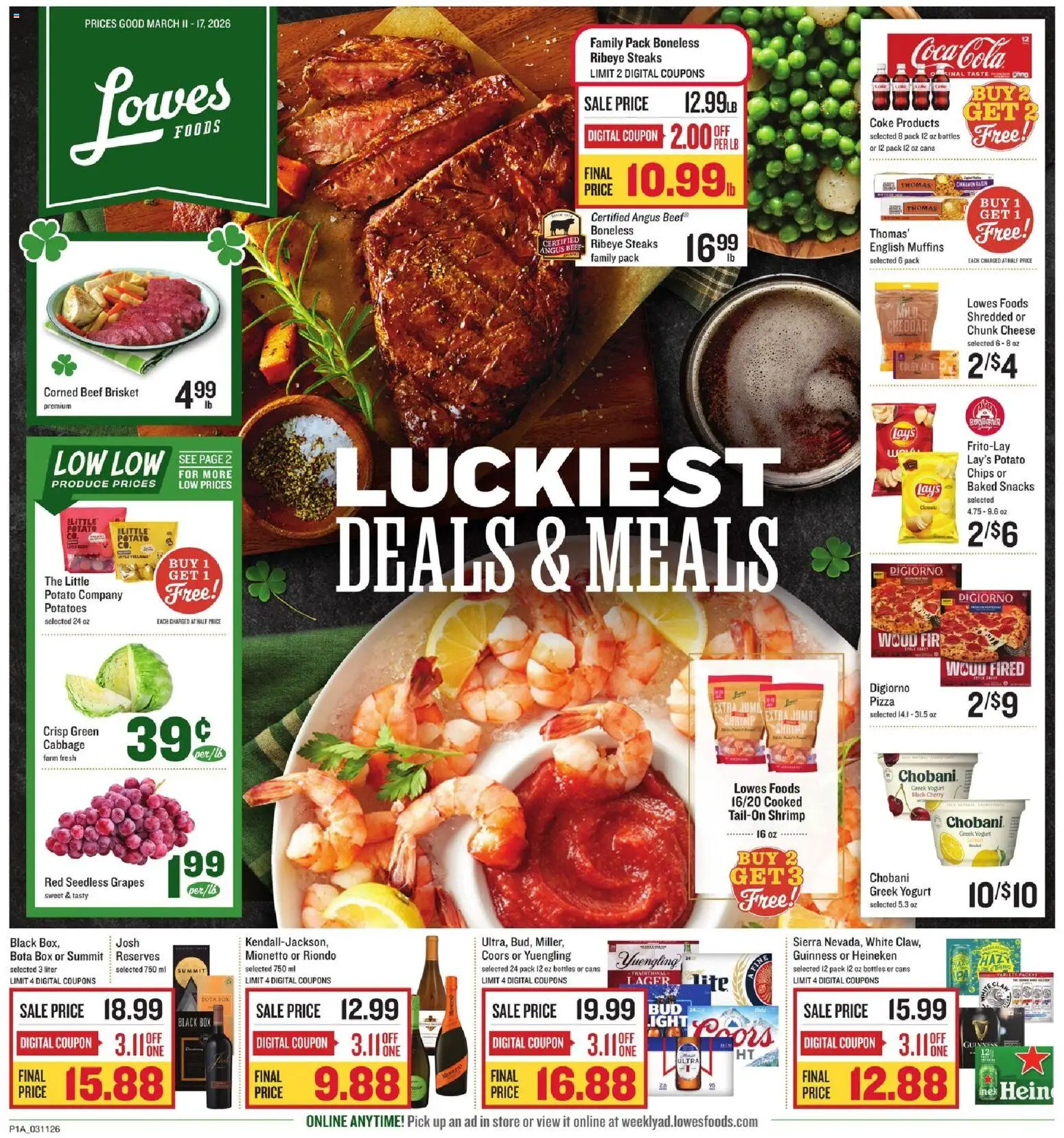 Ad Preview of Lowes Foods Lowes Foods Weekly Ad from 03/11/2026