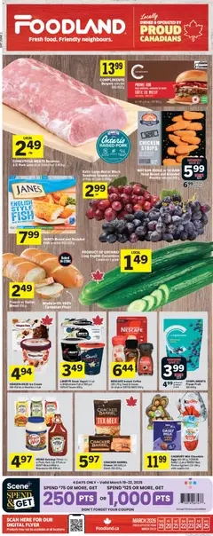 Preview of leaflet Foodland weekly flyer / circulaire from shop Foodland is valid from Mar 19, 2026