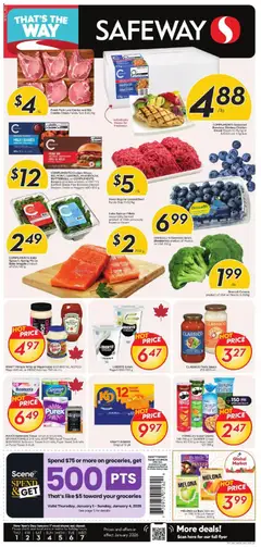 Un aperçu du dépliant Weekly Flyer - BC du magasin Safeway est valide à partir 1 janv. 2026
