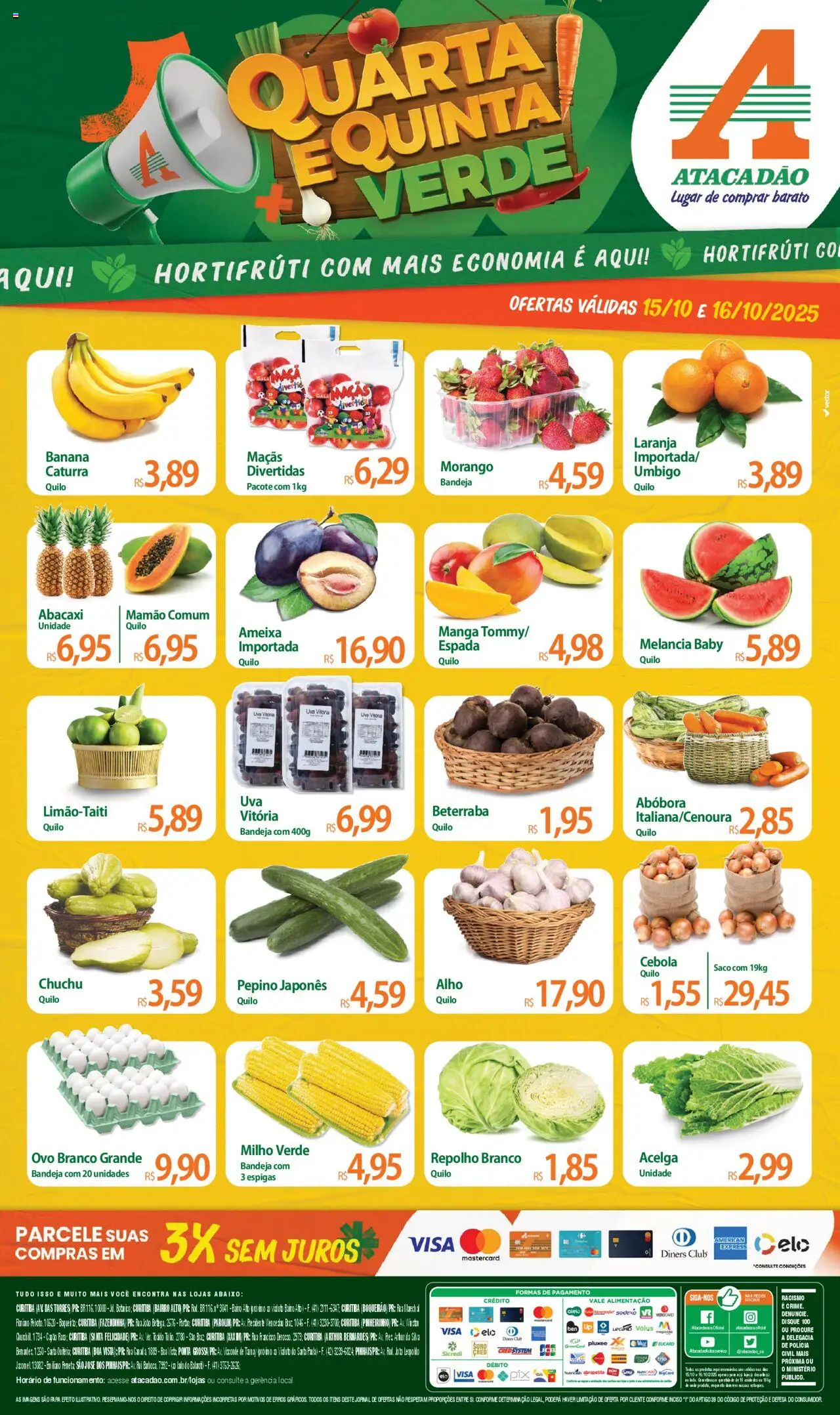 Atacadão folheto "Ofertas - PR" válido a partir de 15/10/2025 - número de página 1