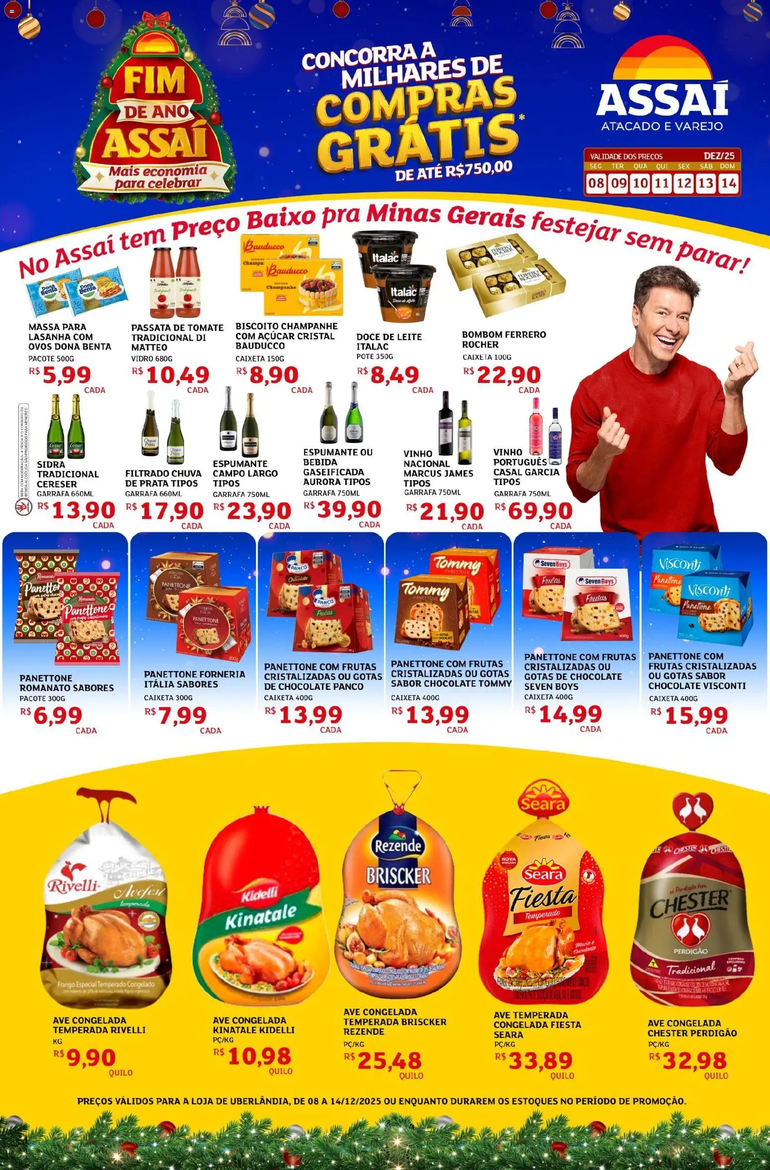 Pré-Visualização do folheto "Encarte - MG" da loja Assaí Atacadista válido a partir de 08/12/2025