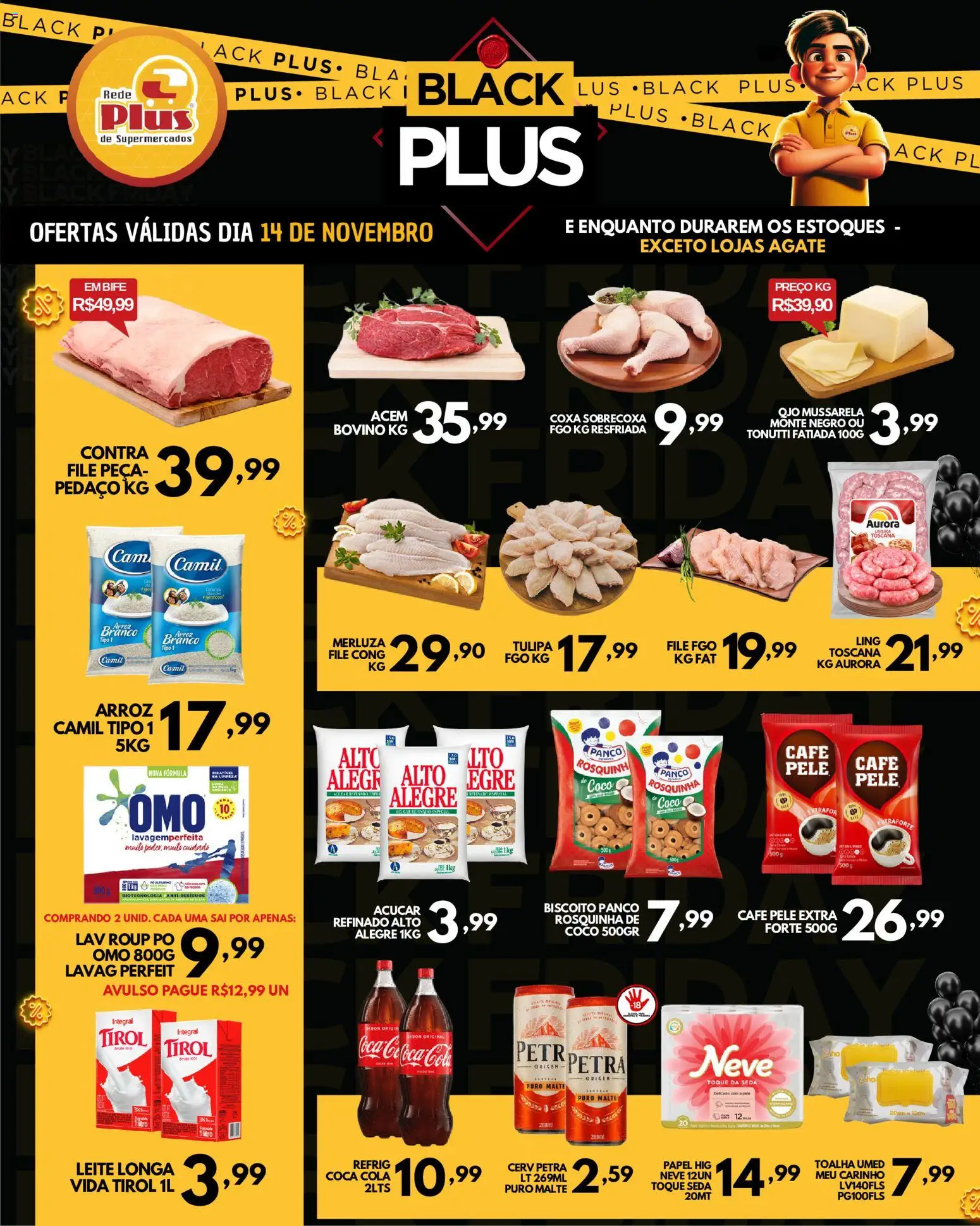 Pré-Visualização do folheto "Black Friday" da loja Rede Plus Supermercados válido a partir de 14/11/2025