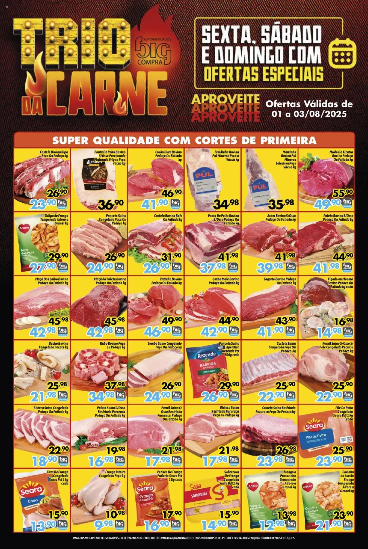 Big Compra folheto "Ofertas Trio da Carne" válido a partir de 01/08/2025 - número de página 1