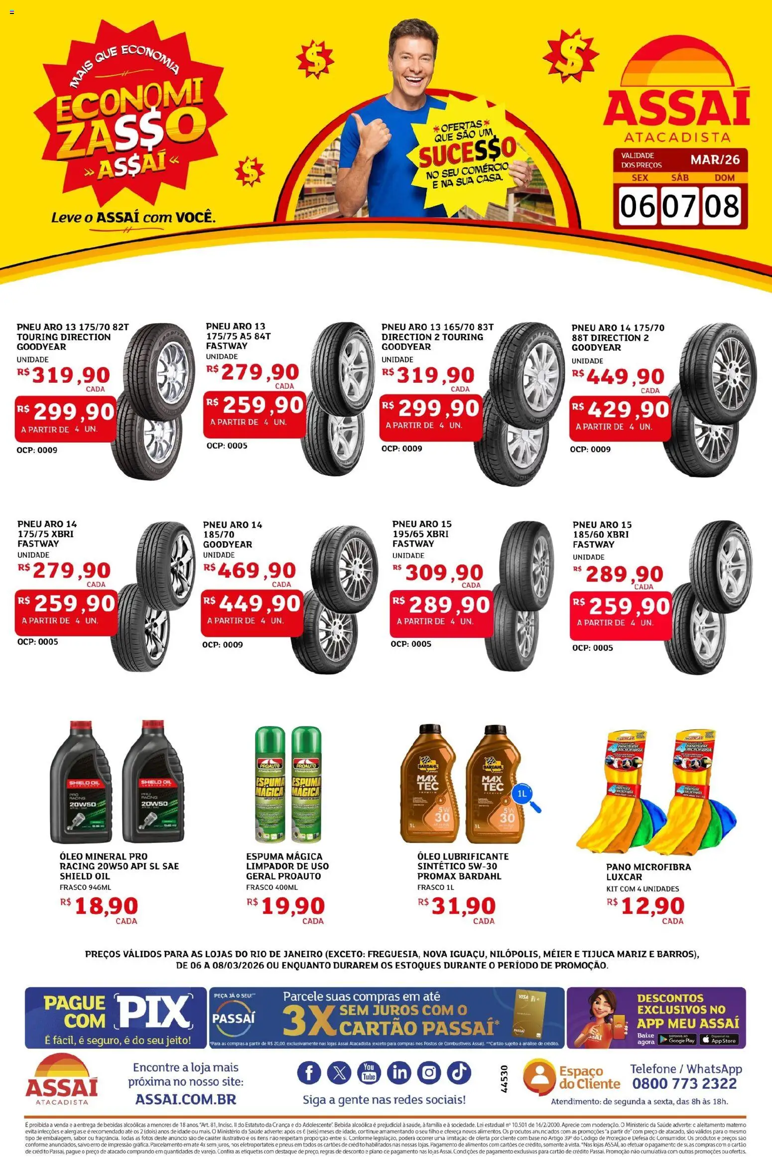 Pré-Visualização do folheto "Assaí Atacadista ofertas - RJ" da loja Assaí Atacadista válido a partir de 06/03/2026